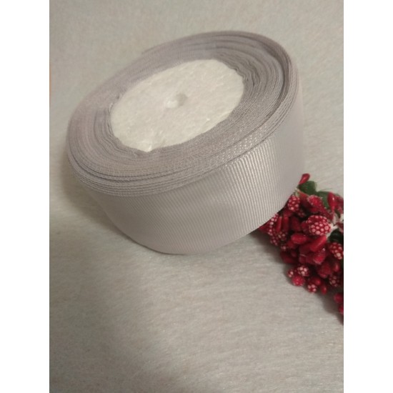 Лента репсовая 4 см цв. светло-серый, цена за 1 м